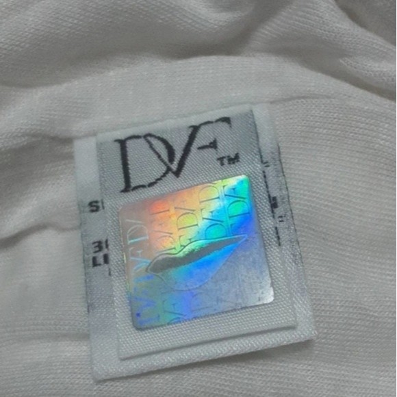 DVF Diane Von Furstenberg Women's Zarita White Lace Shift Dress Size 6 - Picture 8 of 9